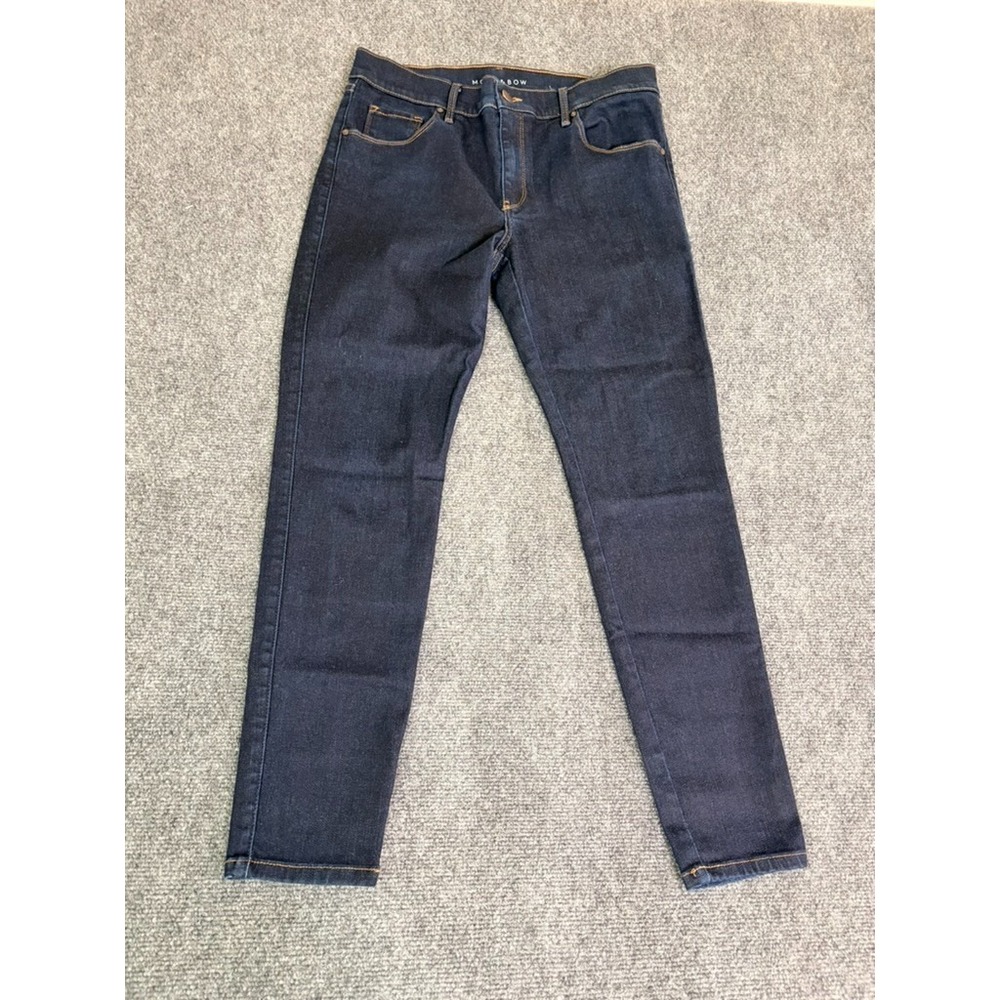 Mott & Bow Mid Rise Skinny Stretch Jeans Womens Blue High  rise Size 32X28‎